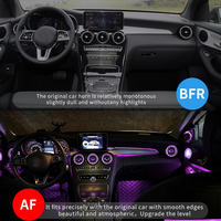 Lumière ambiante LED pour tableau de bord copilote 64 couleurs pour Mercedes Benz W205 X253 C GLC AMG C43 C63 Coupé, lampe de tableau de bord central