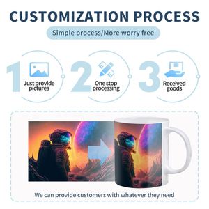 Tasses à sublimation de qualité supérieure 11oz avec logo pour impression par sublimation - Product Image 4