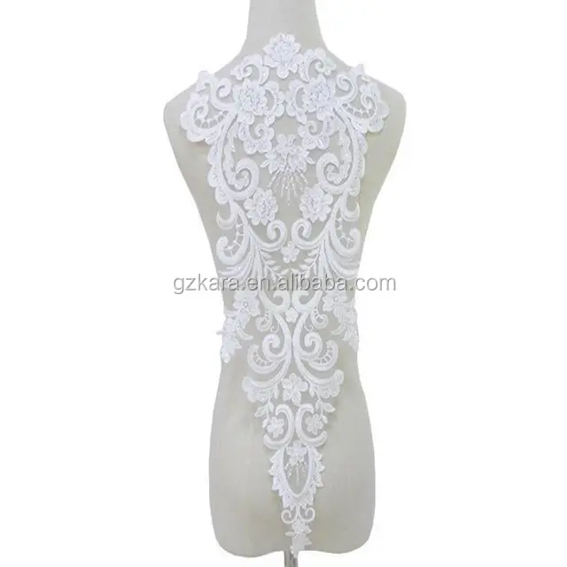 Di alta qualità di stile moderno corsetto di applique motivi di pizzo per Abito da sposa