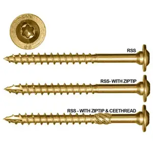 Hot Selling Zinc Plated Decorative Torx Drive Thread Cutting Timber Screws for wood Dock