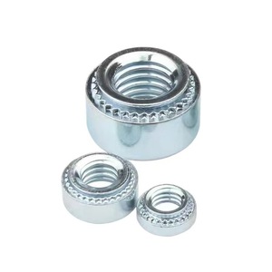 Écrou à sertir de précision Jingguang en acier au carbone zingué à tête moletée, norme IFI, niveau 8.8 - Product Image 1