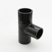 Raccord en T réducteur à fusion bout à bout pour tuyaux HDPE, en polyéthylène thermofusible haute pression, diverses tailles, prix usine