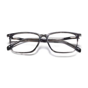 Full Rim Rectangle <b>Eyeglasses</b> Black Solid <b>Frame</b> Anti-Uv Vision Correction Men Adults - Product Image 3