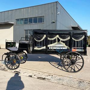 Modern Black Horse-drawn Funeral Hearse Classic Hearse Funeral Car Durable Hearse Trailer - Product Image 3
