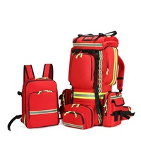 Sac à dos d'urgence imperméable grande capacité avec système de fixation SWIFT, sacoche détachable pour matériel de lutte contre les incendies forestiers, hygiène et premiers secours