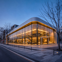 Edificio de Diseño Prefabricado en Acero Resistente al Viento para Salas de Exhibición de Automóviles para Concesionarios de Autos de Lujo