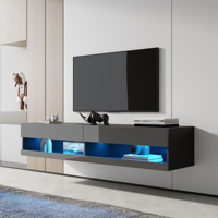 Meuble tv 65 pouces salon tv lounge bibliothèque panneau en acier inoxydable flamme bleue ensemble meuble basse muebles