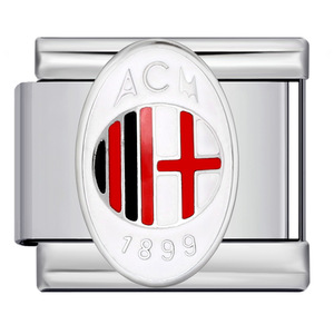 Charm in Acciaio Inox 9mm con Logo di Club Calcistici e Auto Italiane, Vendita Calda, per Creazione di Braccialetti - Product Image 5