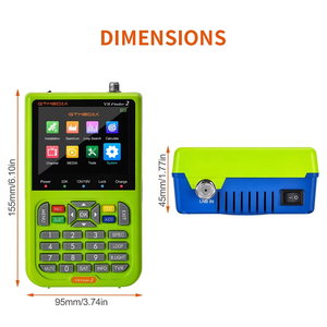 Buscador de satélite Digital <span class=keywords><strong>GTMEDIA</strong></span> <span class=keywords><strong>V8</strong></span> Finder2, localizador de señal de TV HD de 1080P, batería integrada de 5000mAh, pantalla LCD HD de 3,5 pulgadas - Product Image 3