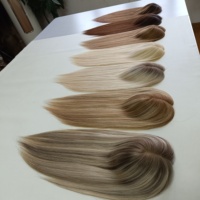 Vente en gros usine : Topper capillaire invisible en cheveux humains européens 100% naturels, base en soie 8x8, 7x7, 6x6, 6x7, avec nœuds invisibles, pour femmes souffrant de perte de cheveux