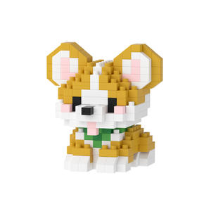 Mini Ensemble de Blocs de Construction à Assembler, Modèles d'Animaux (Chien, Chat), Animaux de Compagnie de Dessin Animé DIY (Corgi, Pug, Caniche, Schnauzer), Jouet en Briques, Cadeau - Product Image 3