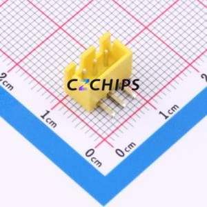 A254F2W1-2H3P12 Wire-to-Board Pin Header Bent Lead Through Hole,P=2.5mm Connector 1x3P 2.5mm Right Angle Insert XH - Product Image 1
