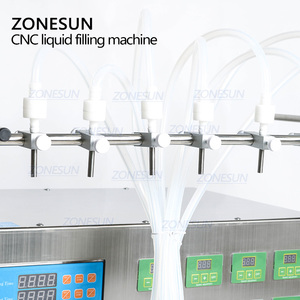 ZONESUN 8 Teste Pompa A Membrana Semi Automatico di Profumo Disinfettante Per Le Mani La Piccola Bottiglia di Liquido di Riempimento Macchinari - Product Image 2