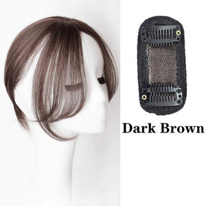 Sintético 3DAir Bangs Hair <span class=keywords><strong>Clip</strong></span>-In Bangs Extension Natural False Bang Topper Hairpiece Invisible - Product Image 5