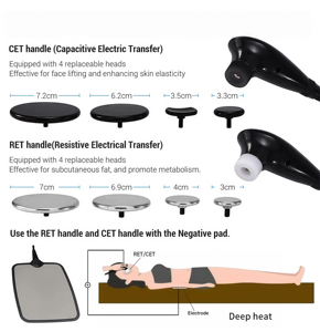Macchina per Lifting Viso e Collo 3 in 1 da Tavolo con Terapia Tecar 448khz e 8 Lingue Opzionali - Product Image 2