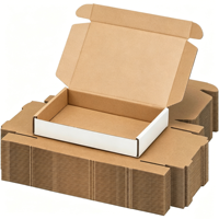 Cajas de Embalaje Ecológicas y Reciclables para Camisetas, Cajas de Envío Corrugadas, Cajas Plegables para Ropa Interior