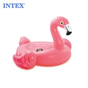 INTEX 57558 Mega Inflatable Flamingo Swimming Ride-on Pool Float Island For Adult