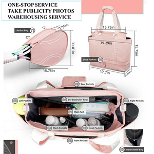 <span class=keywords><strong>Sac</strong></span> de sport personnalisé BSCI, <span class=keywords><strong>sac</strong></span> de <span class=keywords><strong>badminton</strong></span> et de tennis portable, poignée souple, fermeture éclair, compartiment pour chaussures, <span class=keywords><strong>sac</strong></span> de tennis - Product Image 2