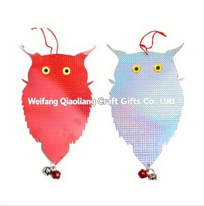 Répulsif à oiseaux suspendu pour l'extérieur, effaroucheur de pigeons et de pics-bois, dispositif réfléchissant laser double face, hibou - Product Image 2