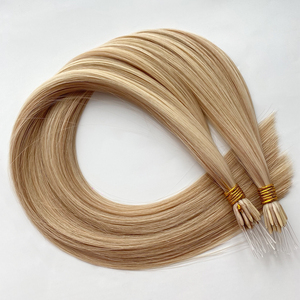 Colla <span class=keywords><strong>meno</strong></span> di alta qualità doppio disegnato plastica Nano anello vergine estensione dei capelli umani - Product Image 4
