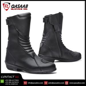 Pro-biker ยาวหนังมอเตอร์ไซด์ขี่กันน้ําระบายอากาศหนังกีฬารองเท้ารถจักรยานยนต์รองเท้าแข่ง - Product Image 2