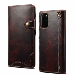 Funda con tapa de cuero auténtico con diseño de libro para <span class=keywords><strong>Samsung</strong></span> Galaxy S8 S9 S10 S20 plus Note 8/9/10 <span class=keywords><strong>pro</strong></span> - Product Image 4