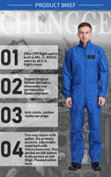 Combinaisons de travail Nomex bleu royal pour pilotes