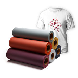 Film de transfert de chaleur en vinyle HTV texturé doux coréen pour vêtements personnalisés - Product Image 1