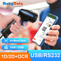 Escáner de Código de Barras con Cable Mobydata HS300 de 1MP con Lectura de Códigos 1D y 2D de Alta Velocidad para Comercio Minorista
