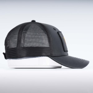 مصنع بيع بالجملة مخصص الجلود شارة التصحيح الفيلكرو 6 لوحة قبعات سائقي الشاحنات الذكور - Product Image 3