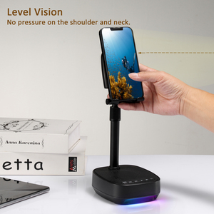 Support de téléphone F22 avec haut-parleur Bluetooth, compatible avec les téléphones iPhone/Android, iPad, Kindle, cadeau cool pour les hommes, les femmes, papa, maman - Product Image 4