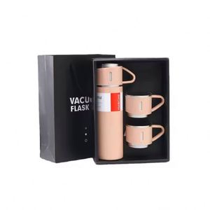 Corporate Activity Business Promotional Custom Logo Printed Vacuum <b>Thermo</b> Cup Water <b>Bottle</b> Gift Sets With 3 Lids - Product Image 1