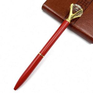 Stylo bille promotionnel en diamant, personnalisable avec nom, cadeau de mariage pour la mariée, stylo en métal, fabricant de stylos. - Product Image 1