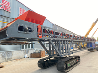 JUXIN Mobile Stacker and Crawler Belt Telescopic Conveyor Engine-Fueled Flexible and Convenient Tracked Stacker Conveyor