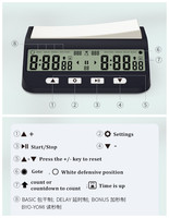 SE170029 échecs anglais chinois Go horloge d'échecs minuterie horloge d'échecs multifonction