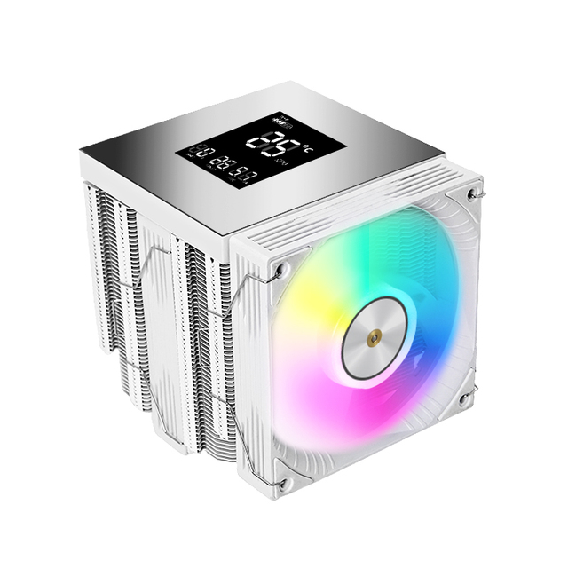 Wanmsile Dual Tower CPU Cooler 6 Heatpipes 130mm ARGB & PWM Fan Compatible with Intel LGA 1700/1200/115X & AMD AM5/AM4/X99