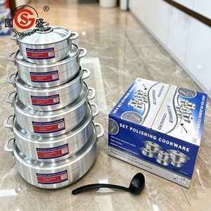 Ensemble de 12 casseroles en aluminium moulé sous pression, batterie de cuisine forgée, grandes marmites à soupe, ensemble de casseroles pour la cuisson, Ollas De Cocina - Product Image 1