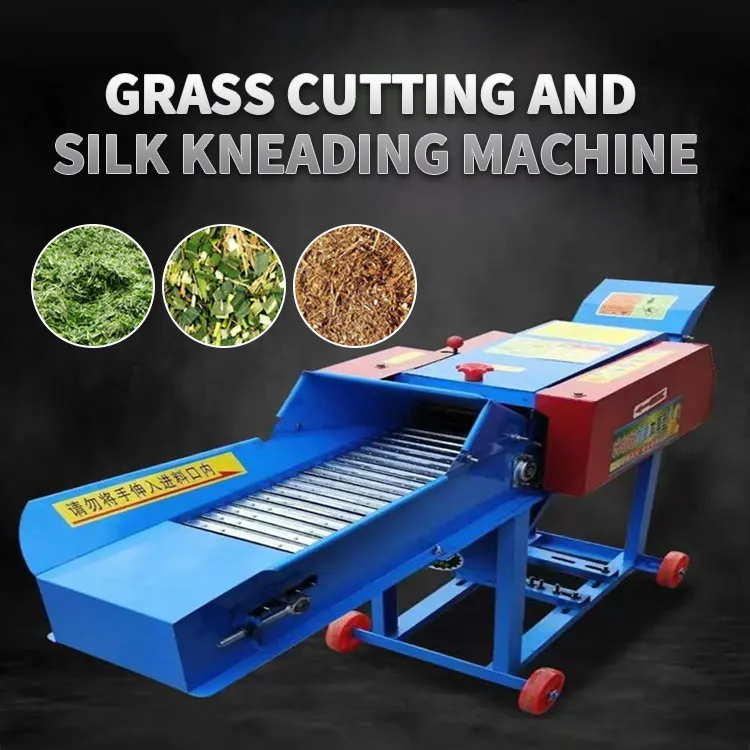 Farm Machinery Animal Feed Cow Straw Hay Forage Chopper Small Chaff Cutter Machine on sale