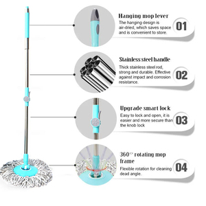 Sản Phẩm Mới Xô Ly Tâm <span class=keywords><strong>Tornado</strong></span> Cây Lau Nhà Spin Magic Cây Lau Sàn 360 Cây Lau Nhà Có Xô - Product Image 6