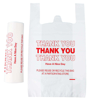 Sacs en plastique personnalisés imprimés « Merci » pour t-shirts, sacs de courses, sacs d'épicerie, supermarchés, emballages de détail et usines – Vente en gros