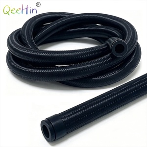 Tuyau en silicone tressé noir personnalisé, flexible, renforcé, résistant aux hautes températures pour équipement à vapeur - Product Image 1