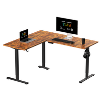 Bureau debout électrique commercial moderne à double moteur, hauteur réglable, en acier inoxydable, durable, écologique, mobilier de bureau