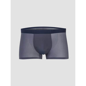 Calzoncillos bóxer azules de tiro medio para hombre con logotipo bordado de Rosa Tamaños 95/100/105/110 Tela tejida desechable Bandas de malla de LICRA - Product Image 1