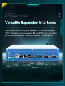 LH13-WIPC IPC nhà sản xuất Intel j6412 Quad-core Win10/11 DDR4 32GB 8usb 6com 4LAN nhúng máy tính không quạt công nghiệp Mini PC - Product Image 5