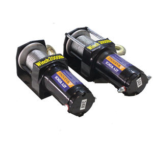 12v/24v כננת חשמלית אוטומטית 200/300/400lbs חבל פלדה כבד חבל פלדה בלם הידראולי 10 מטר גובה הרמה מנוף בנייה - Product Image 6