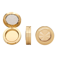 Bronzer duo poudre compacte emballages en plastique vides pour fard à joues 3gm palette d'emballage fard à joues avec miroir