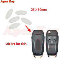 Pegatina de Repuesto para Emblema de Llave Inteligente de Aleación de Aluminio, Conector de Botón para Edge, Explorer, Kuga, Mustang, Fusion