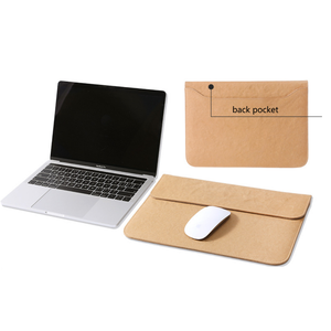Funda para Portátil de Papel Kraft, Estilo Sobre, Portátil, Impermeable, Ecológica, Protectora para Oficina y Viajes - Product Image 5