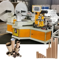 Machine automatique à grande vitesse pour la fabrication de tubes en carton spiralé et de petits mandrins en papier, avec couteaux multiples