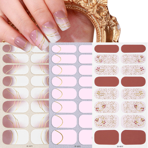 OEM ODM personnalisé meilleur prix simple frais lumineux design complet autocollants de film d'art pour ongles pour les femmes <span class=keywords><strong>manucure</strong></span> - Product Image 3